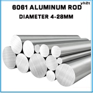 6061 Aluminum Rod Diameter 4-28MM Solid Cylindrical Aluminum Rod Aluminum Alloy Round Rod Material T