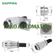 Waterproof Connector WS28 28mm 24 Pin 24pin 25A 500V Plug Socket SX63