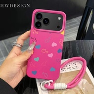 TEMU เคสโทรศัพท์ - เคสโทรศัพท์ลายหัวใจจิ๋วสีสันสดใส! เคสโทรศัพท์ผิวหนังเทียม, น่ารักและกันกระแทก, พร