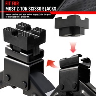 1.97''x1.57''x1.38'' Rubber Black Slotted Jack Pad - Universal Car Lift Jack Stand Adapter