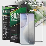 NISDA 完美滿版玻璃保護貼 for vivo X50 / vivo X60 使用-黑色
