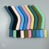 Stainless Steel Straw Size 8mm Length 28cm Suction Head With Mount To Hold When Using Stopper, Silic