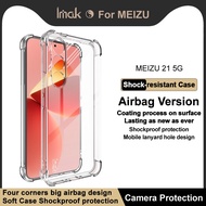 Original Imak Meizu 21 5G Shockproof Casing Clear Soft TPU Case Transparent Silicone Back Cover