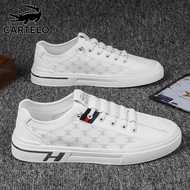 KY/🏅Cartelo Crocodile（CARTELO）Shoes Men's Shoes2023Summer Fashion Casual Shoes Men Trendy Brands White Shoes Men's Flat