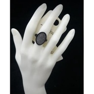 Lovisa Oval Glitter Paper Ring Fashion Temperament Jewelry