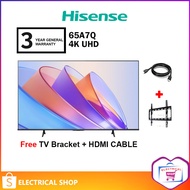 Hisense 65" 4K A7Q UHD 65A7Q Series Television (Free TV Bracket AND HDMI cable)