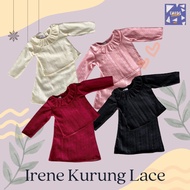 IRENE Baju Kurung Moden Lace Plain Budak Perempuan Baby Girl Baju Raya 2025 GOSH KIDS DESIGN