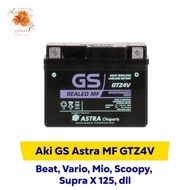 Aki kering Gs Astra motor beat / Scoopy/ Genio/ SupraX 125cc/ Vario Fi