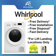 WHIRLPOOL HFCX80410 8KG FRESHCARE+ FRONT LOAD INVERTER HEAT PUMP DRYER