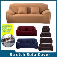 1/2/3/4 seat L-shape Sofa Cover Stretch Sofa Cover Protector Stretchable Removable Slipcovers