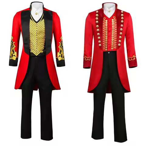 Halloween Carnival Clothes The Greatest Showman P.T.Barnum Cosplay Costume Hugh Jackman Men Vest Uni