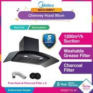 Midea Chimney Hood (90cm) [ MCH-90MV1 / MCH-90V71 ]