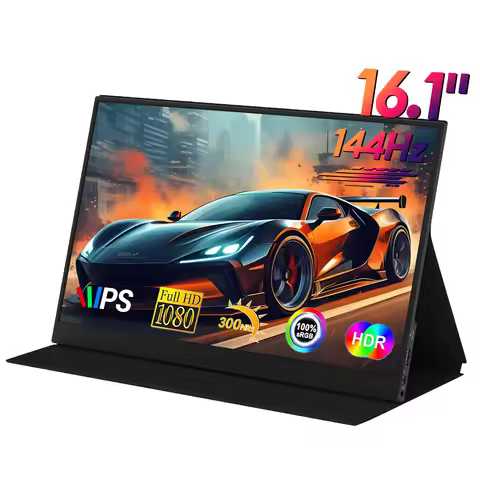 ZEUSLAP 16.1inch 144Hz 100%sRGB Ultrathin Gaming Portable Monitor for Phone, Nitendo Switch, Laptop,