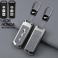 Key cover Honda Pcx 150 Adv 150 Forza350/300 &lt; Zinc alloy - leather &gt;Motorcycle key accessories