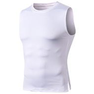 2026 Spandex Running Shirt Men Gym Vest Man t-shirt Rashguard Fitness Male Tank Top Breathable Muscl
