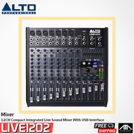 มิกเซอร์ ALTO LIVE 1202 1202FX MIXER (สินค้าของแท้ ) LIVE-1202fx LIVE 1202 12CH Mixer usb interface มี เอฟเฟค อัลโต้ มิกเซอร์ 12ช่อง