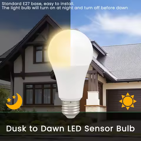 1-10pcs led bulb Light Sensor Control Bulb AC 220V 110V 10W E27 B22 suitable for the entrance of und