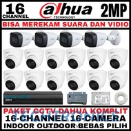 Techtronics | DAHUA CCTV PACKAGE 16 CHANNEL 16 CAMERA 2MP 1080P CCTV CAMERA AUDIO SERIES