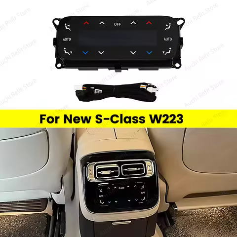 Rear Air Conditioning Panel AC Screen Upgrade For Mercedes Benz S Class W223 S450 S480 S500 Car Rear
