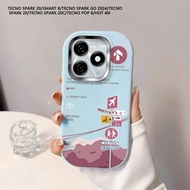 Softcase hp For Tecno Spark Go 2023 2024 Spark 20 20C 10 10C Tokyo Signpost Back Cover Case Soft Ori