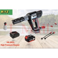 SEMENYIH Hitz HB-5623 Cordless Lithium High Pressure Cleaner 4.0Ah Battery 21V(Warranty 6 Month)Wate