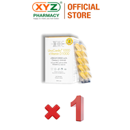 WHC UnoCardio 1000 + Vitamin D 1000 60 Softgels 95% High Purity Omega‑3 Fish Oil Support Heart Brain