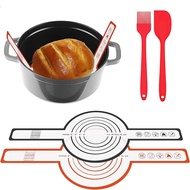 Long Handle Sling Non-Stick Dutch Pot Mat Heat Resistant Dutch Oven Liners For Sourdough Bread