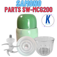 Samono Sparepart SW-MCG200 GREEN Mini Chopper Mesin Pisau Cup Tutup