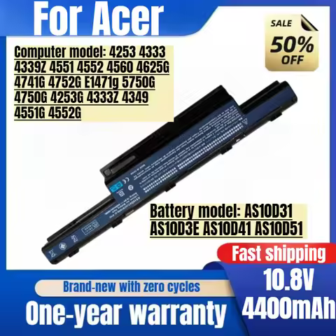 AS10D31 for Acer 4253 4333 4339Z 4551 4552 4560 4625G 4741G 4752G E1471g 5750G 4750G 4253G 4333Z 434