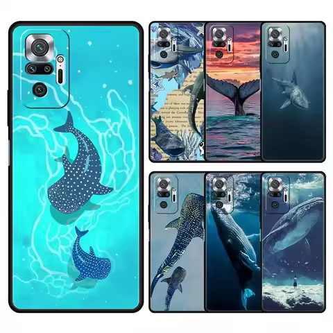Phone Case For Xiaomi Redmi Note 14 13 12 Pro Plus 5G 9S 9 10 11 4G 14C 13C 12C 10C 9C 9A Ocean Whal