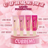 CUBREMI Foundation Liquid 15ml 4 Colour Available Asian Skin Light/Medium/Natural/Tanned Size Concea