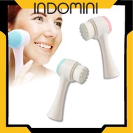[Import] R410 Face Washing Tool Silicone 3D Facial Cleansing Brush 2-sided Massage Brush