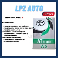 NEW PACKAGING Toyota ATF WS Auto Gear oil (4L) ( TOYOTA VIOS / ALTIS / CAMRY )