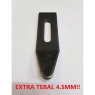 PAGAR GRILL/GATE/HOUSE GATE/WELDING LATCH LOCK SHUT HANDLE ONLY/PAGAR BESI (EXTRA TEBAL) 4.5mm X 30mm X 110mm