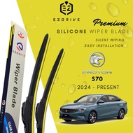 EZDRIVE Premium Silicone Soft Wiper Blade for car model Proton S70 2024