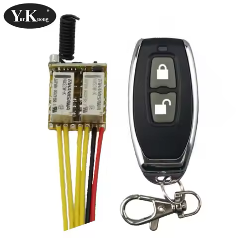 2 CH Mini Relay Remote Switch 3.7V 4.5V 6V 7.4V 9V Normally Open Close Wireless Switches Key Trigger