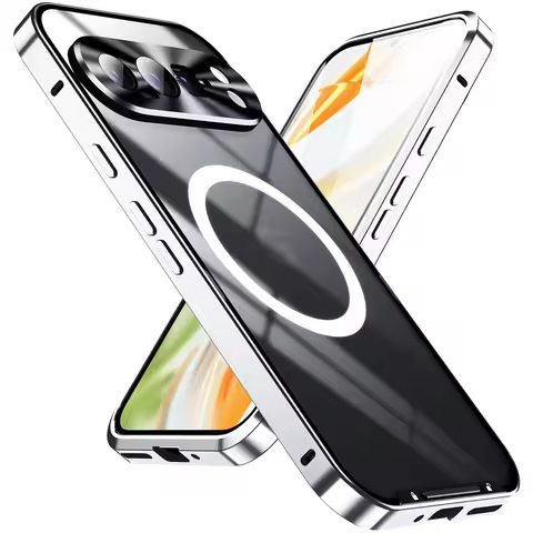 Pixel 10 Pro Matte Phone Cases ,Metal Frame Slim Compatible with MagSafe Shockproof Phone Case for G