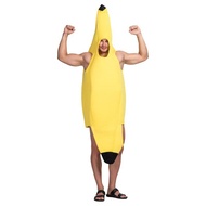 Banana Costume Men's Halloween Costume Cosplay Adult Funny Fruit Banana Costume Carnival