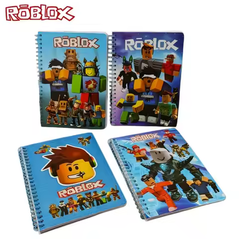 40 Pages Roblox Coil Notebook Office Notepad Virtual World Games Cartoon Pattern Student Stationery 