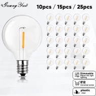 25pcs G40 E12 Led Bulb 220v 1w Edison bulb outdoor decorative bulb commercial bulb Plastic Shatterpr