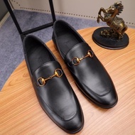 Top Quality GUCCi Kasut lelaki fashion men's shoes/✅beautiful original  formal shoes loafers Ready f