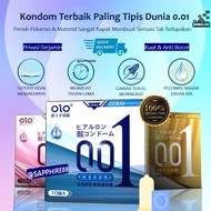 [1 Pcs] TERMURAH !!! 0.01 Paling Tipis Kuat Kondom Bergerigi Pemuas Istri OLO Original / Kondom untu