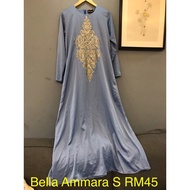 Bella Ammara Jubah Size S baby Blue