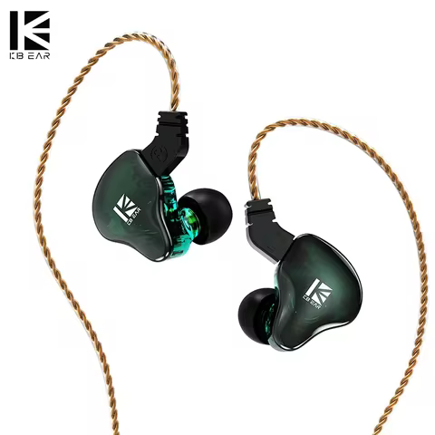 KBEAR KS2 Hybrid DD+BA In Ear Monitor Headset KBEAR KS1 Lark Aurora ks2 Headphone HiFi Earphone Wire