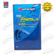 ทินเนอร์ 2K Nax Premila(แนกซ์ พรีมิล่า) #20 มีเดียม ทินเนอร์ ขนาด 4 ลิตร ทินเนอร์ผสมสี ทินเนอร์ผสมสี