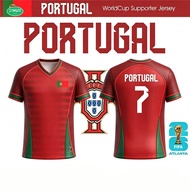 Free Custom Name Number Ronaldo CR7 #7 Portugal National Team Jersey 2026 World Cup On Hand COD Shor