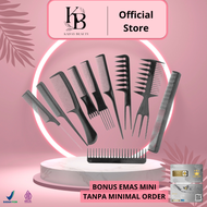 Sisir Rambut Salon Professional Hair Comb Kit 10 PCS / 10 in 1 / sisir rambut 1 set lengkap salon  S