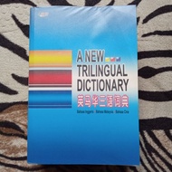 A NEW TRILINGUAL DICTIONARY ( MALAY, ENGLISH, CHINESE ) | preloved books