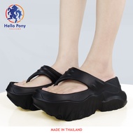 Hello Pony รองเท้าแฟชั่น รองเท้าแตะหูหนีบ ยาง EVA ใส่แล้วสูงเพรียว สินค้าผลิตจากไทย รุ่น MHM4002 พื้