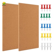Cork Board Bulletin Board, Small Rectangular Pin Board for Wall, Self-Adhesive Cork Board for Office